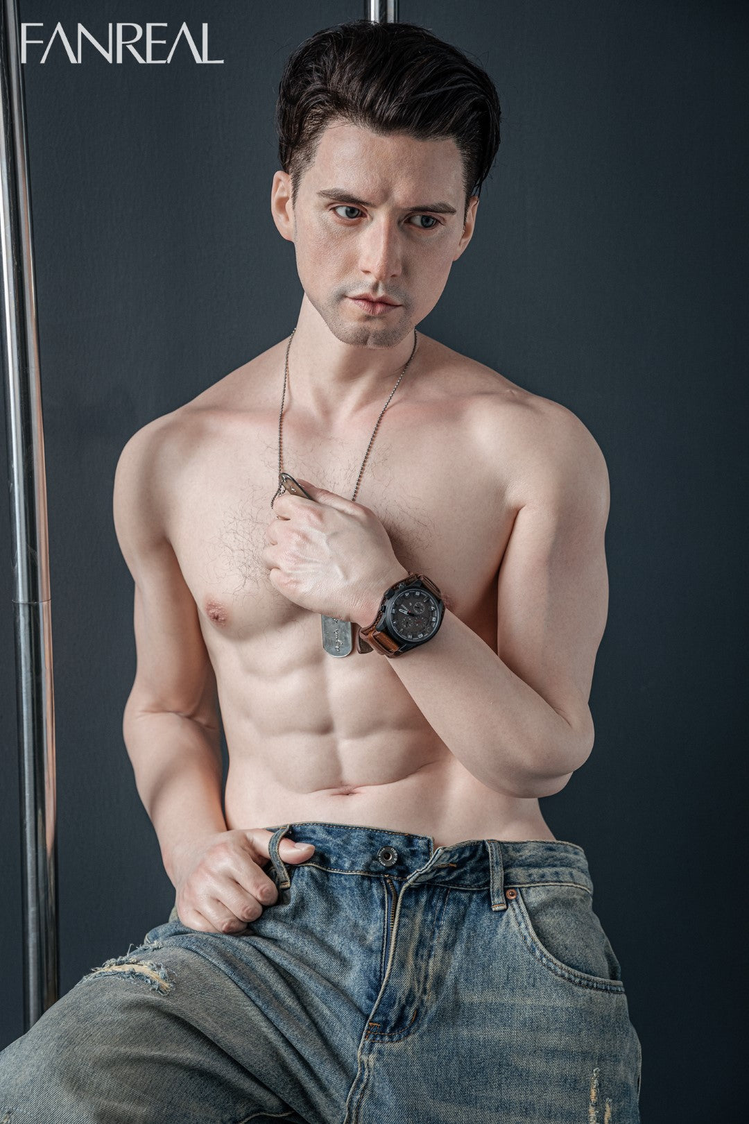 Henri Mâle poupée sexuelle (FanReal Doll 173 cm (Silicone)