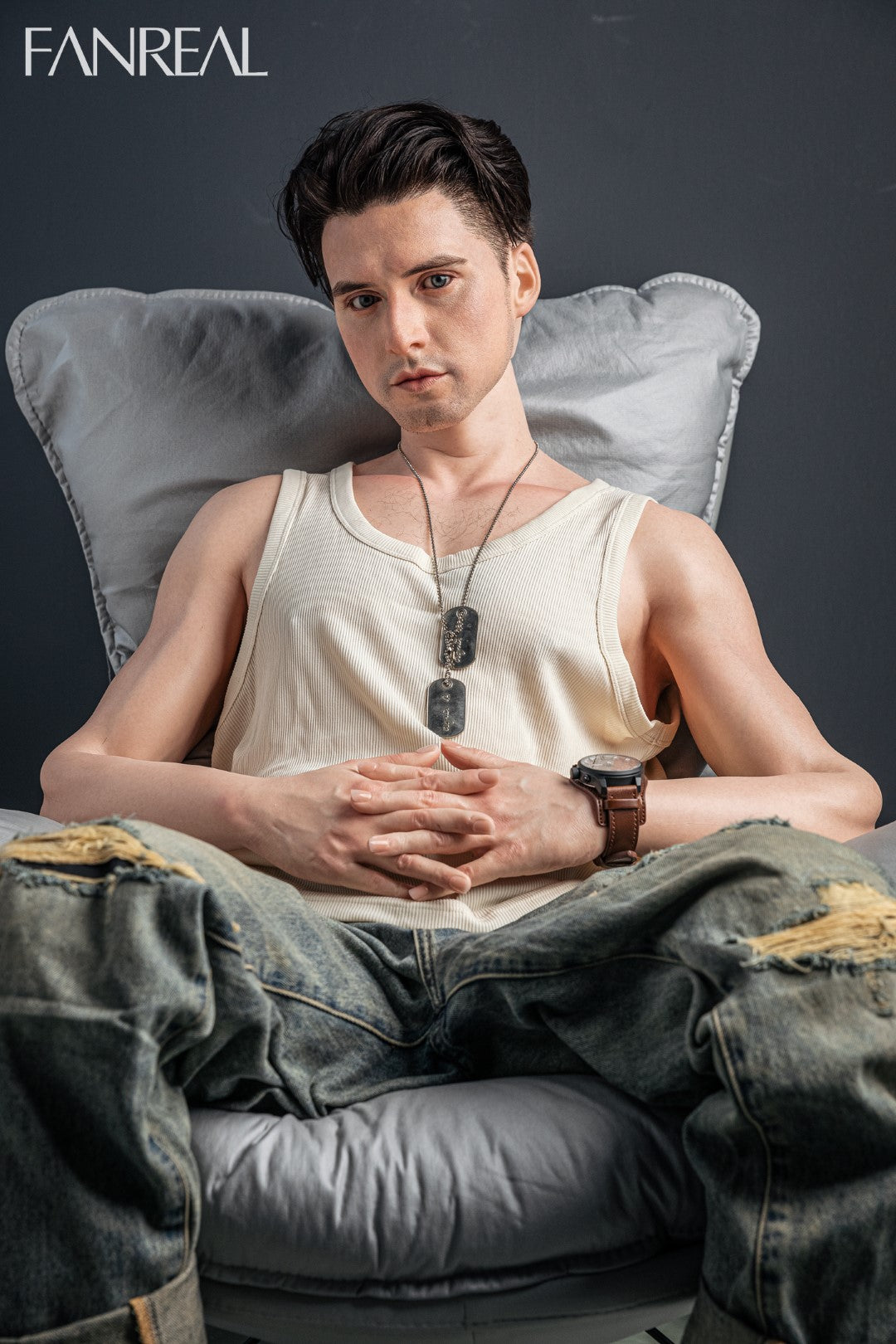 Henri Mâle poupée sexuelle (FanReal Doll 173 cm (Silicone)