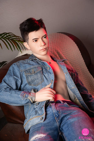 Edward mâle poupée sexuelle (YJL Doll 177cm MD018 Silicone)