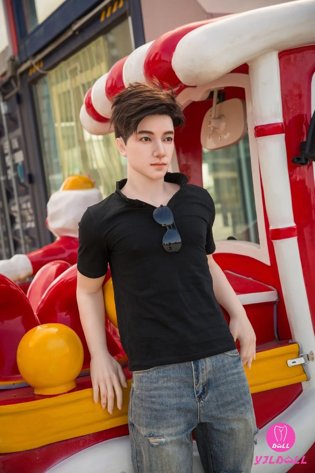 Jack mâle poupée sexuelle (YJL Doll 177 cm (MD010 Silicone)