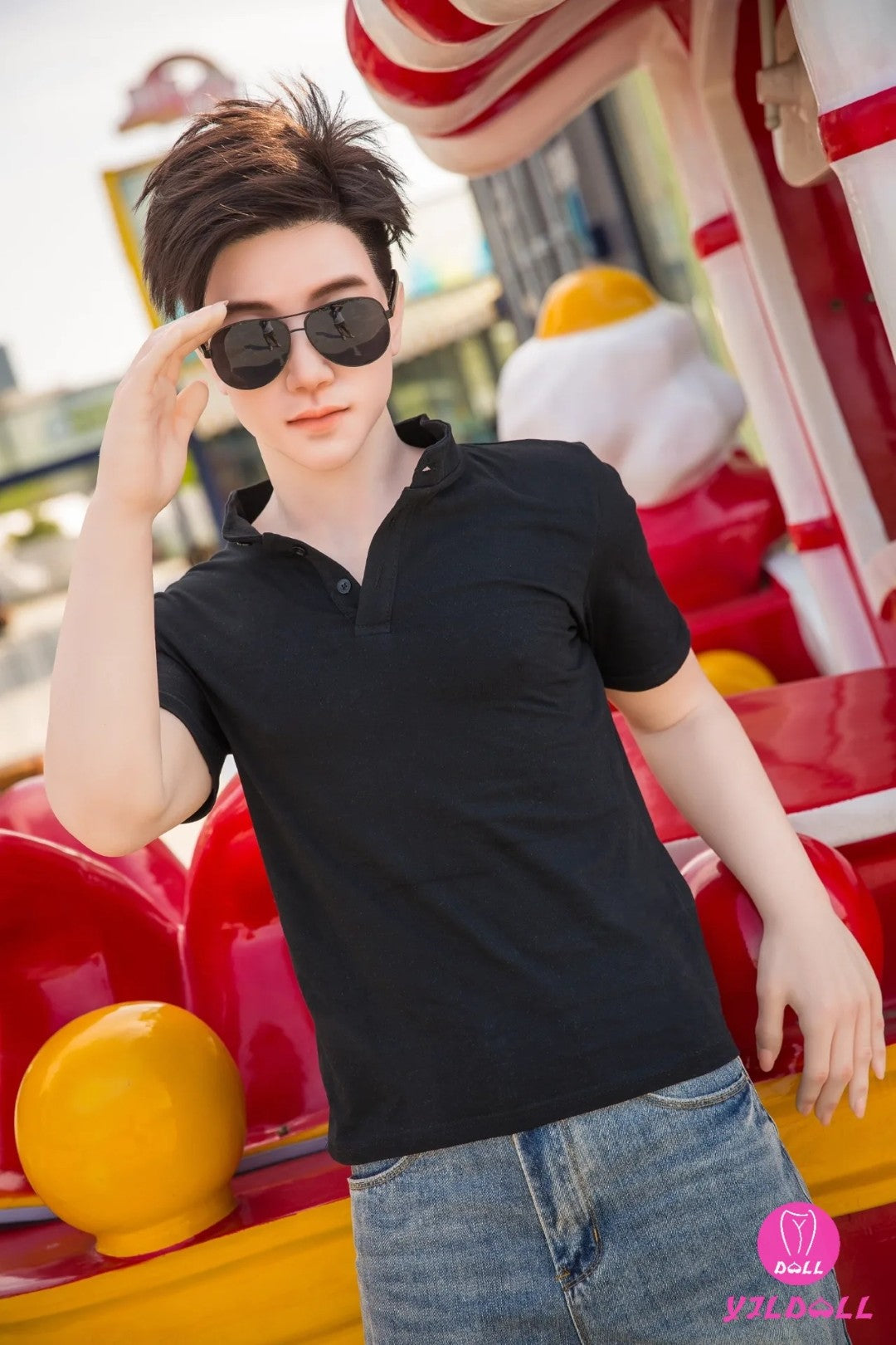 Jack mâle poupée sexuelle (YJL Doll 177 cm (MD010 Silicone)