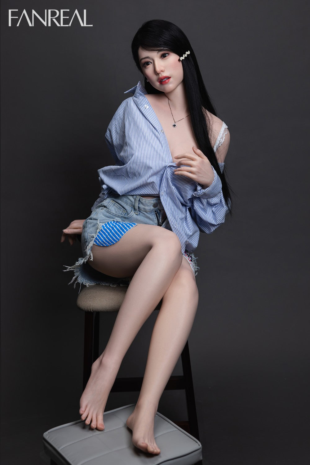 Kimmy poupée sexuelle (FanReal Doll Silicone F-Cup de 155 cm)