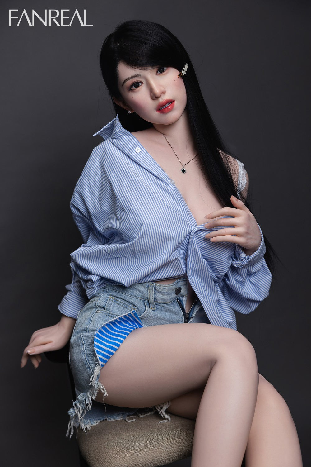 Kimmy poupée sexuelle (FanReal Doll Bonnet F 155 cm RST Silicone)