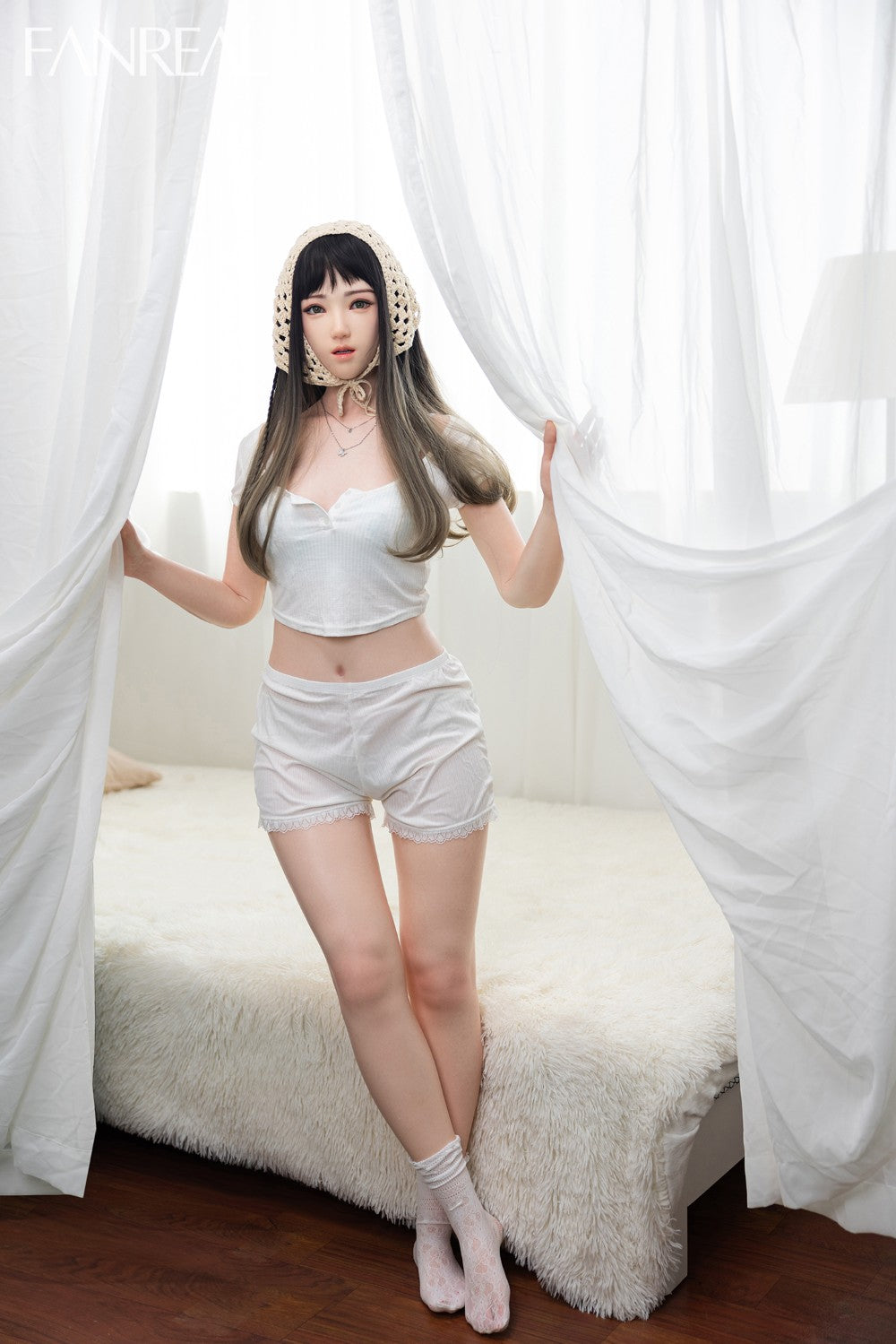 Jia poupée sexuelle (FanReal Doll 158cm bonnet B Silicone)