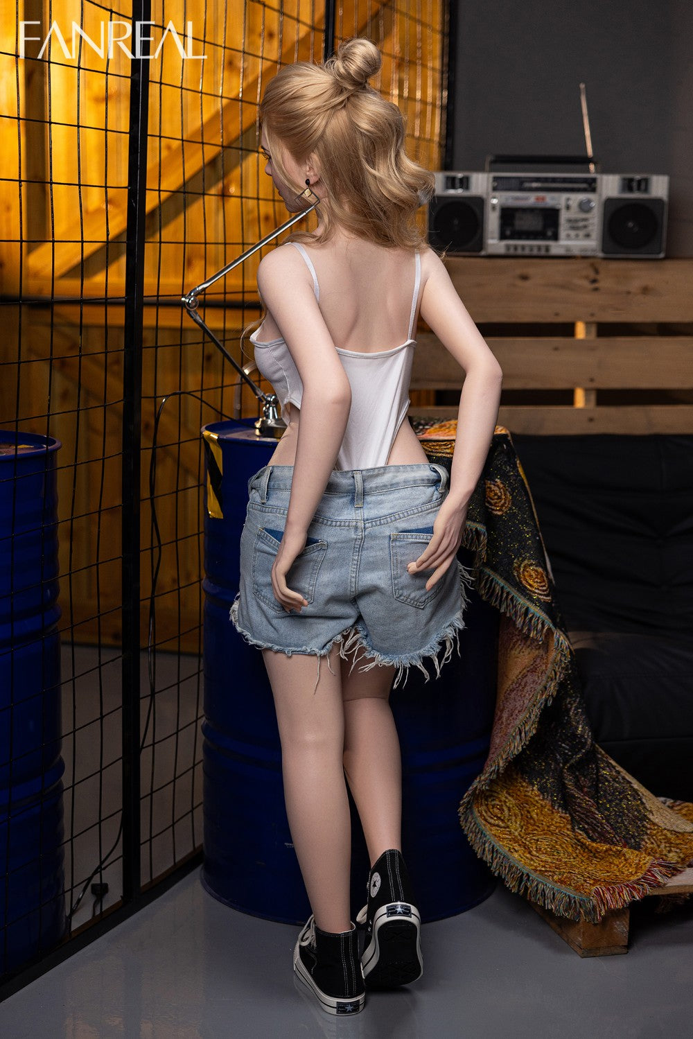 Gina poupée sexuelle (FanReal Doll Silicone F-Cup de 155 cm)