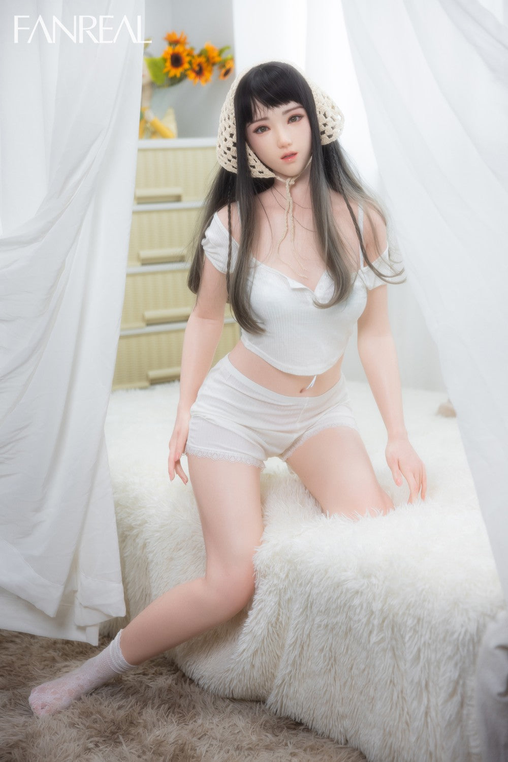 Jia poupée sexuelle (FanReal Doll 158cm bonnet B Silicone)