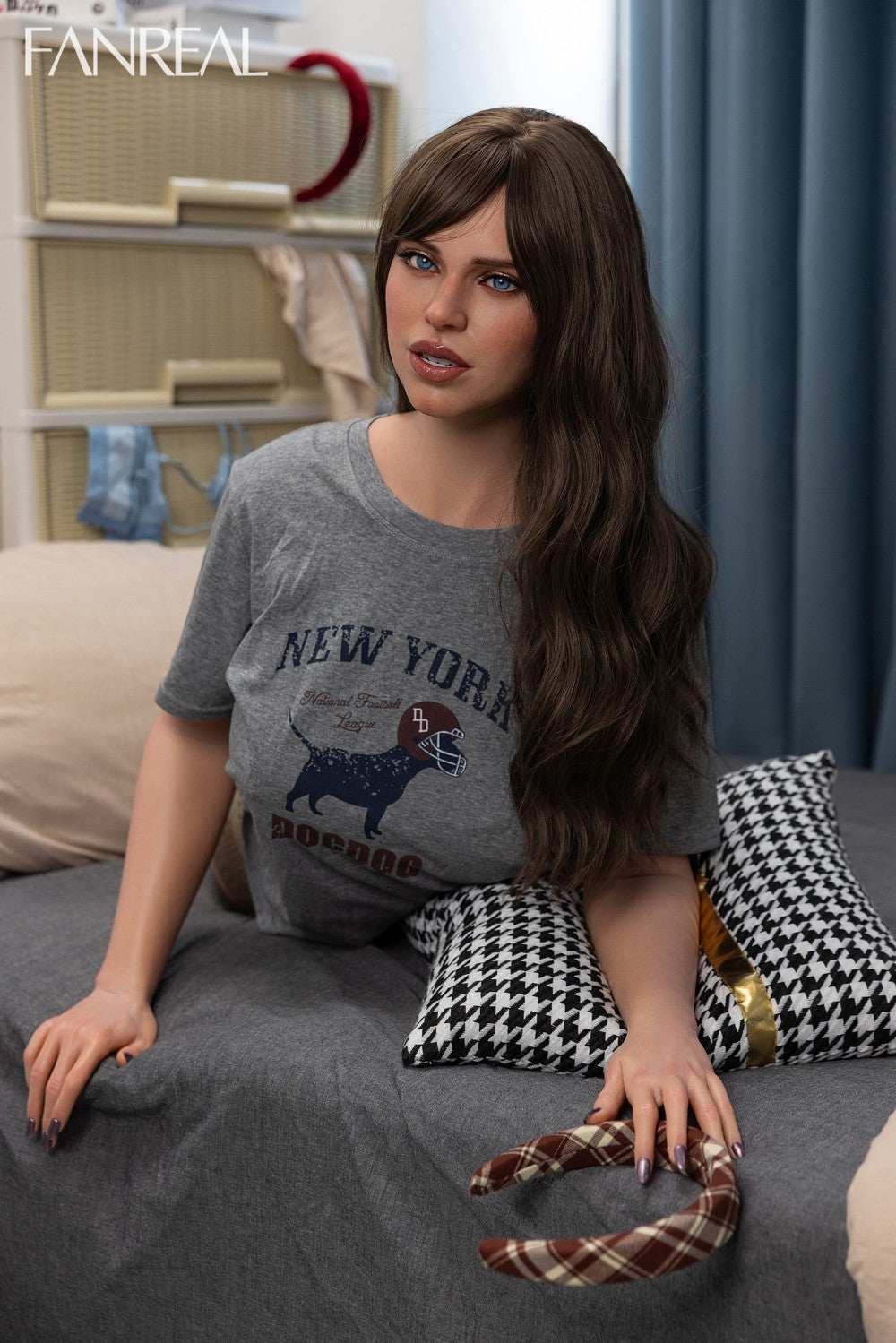 Torse de Gina poupée sexuelle (FanReal Doll 95 cm G-cup Silicone)