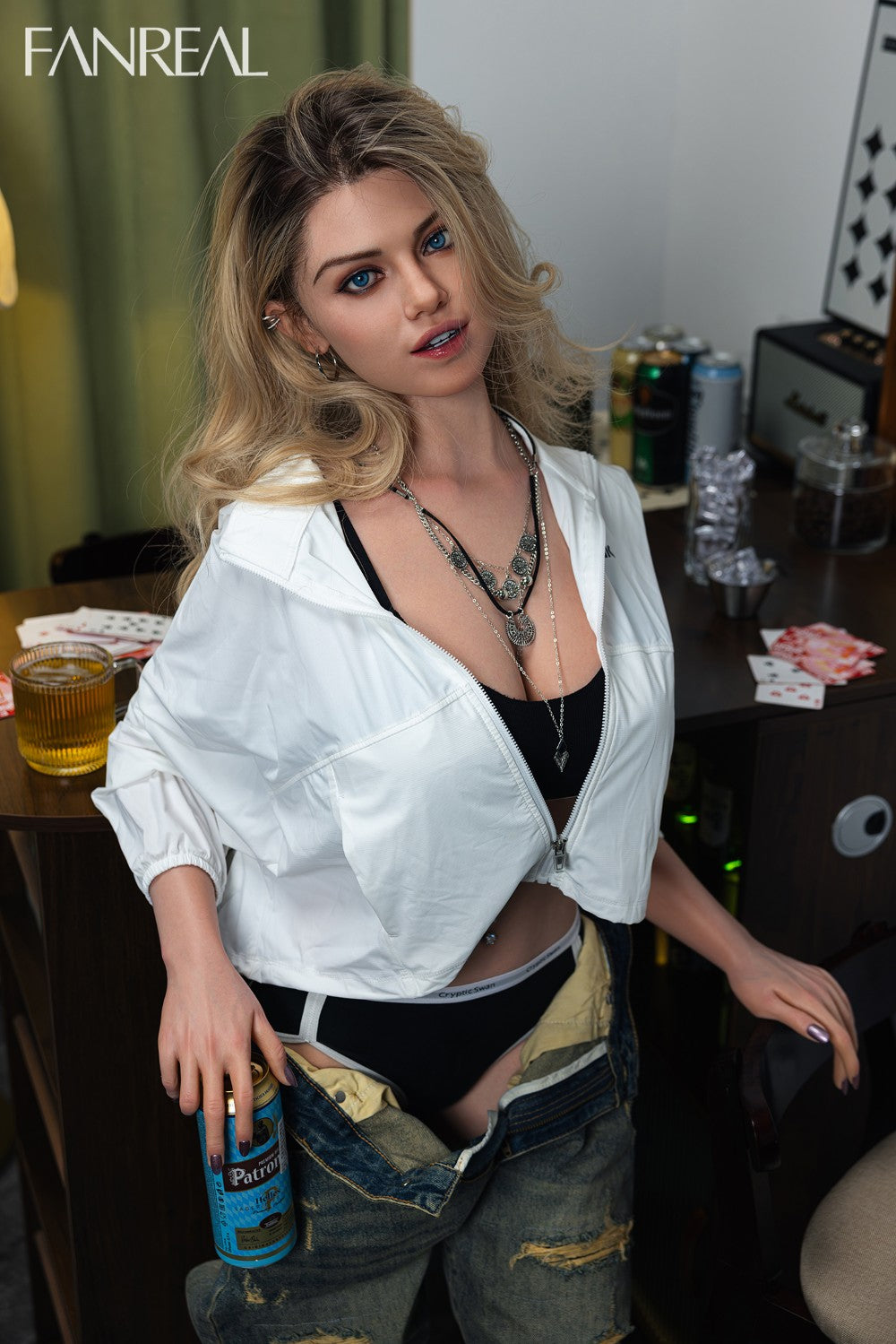 Marie poupée sexuelle (FanReal Doll 168cm F bonnet Silicone)