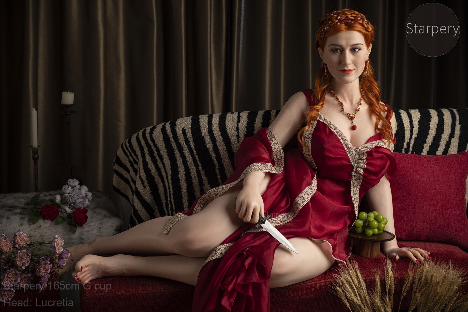 Lucrèce poupée sexuelle (Starpery Bonnet G 165 cm TPE+Silicone)