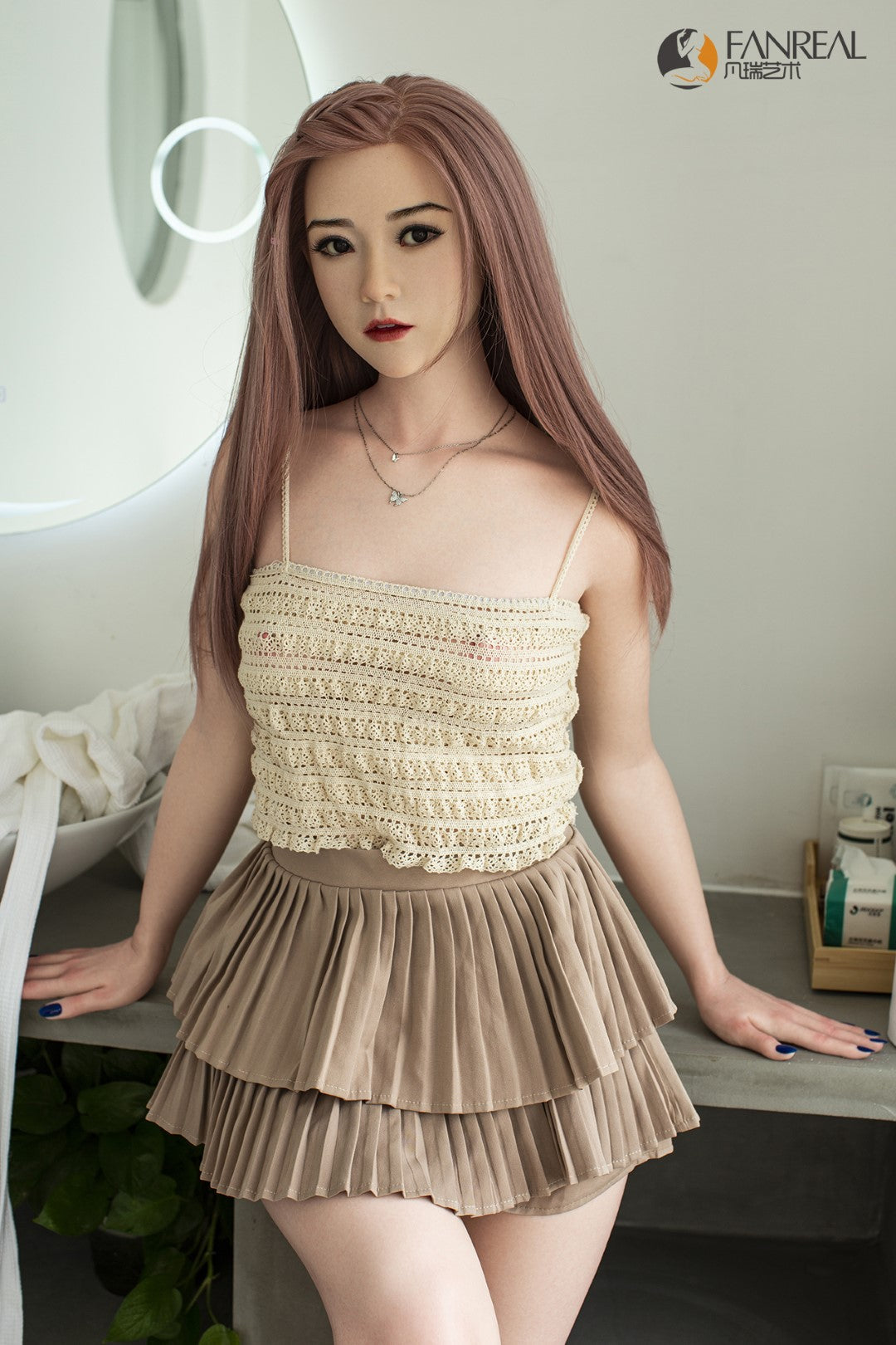 Qian poupée sexuelle (FanReal Doll 158cm bonnet B Silicone)