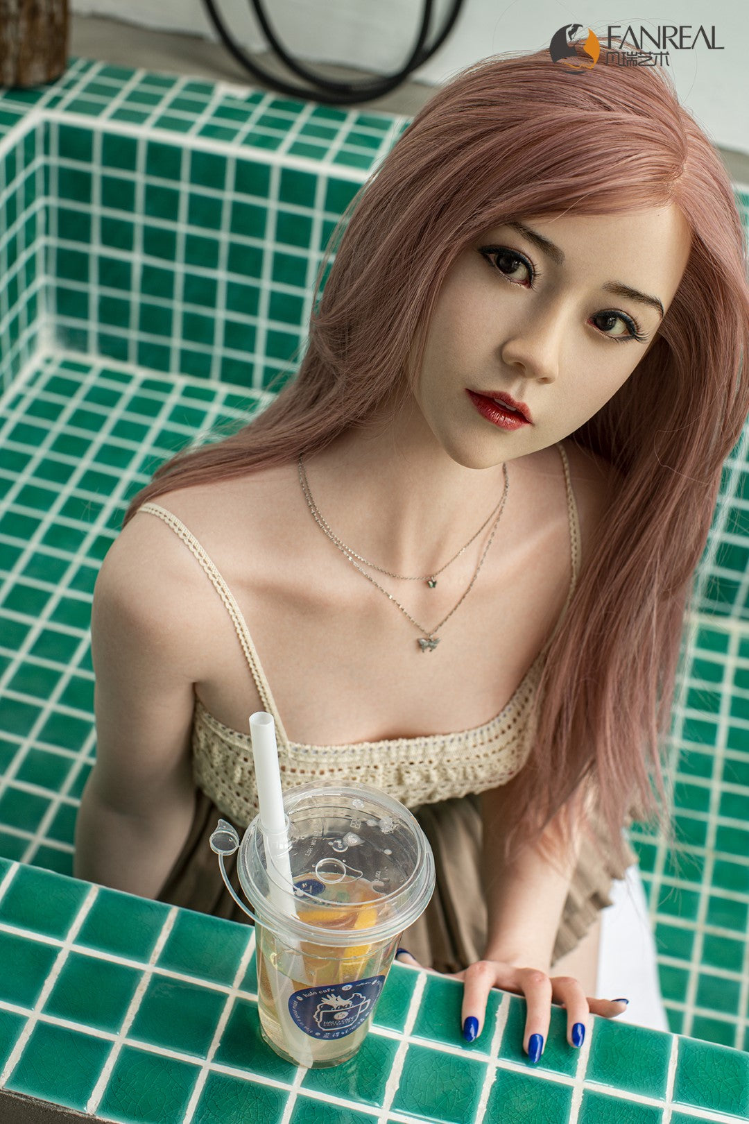 Qian poupée sexuelle (FanReal Doll 158cm bonnet B Silicone)