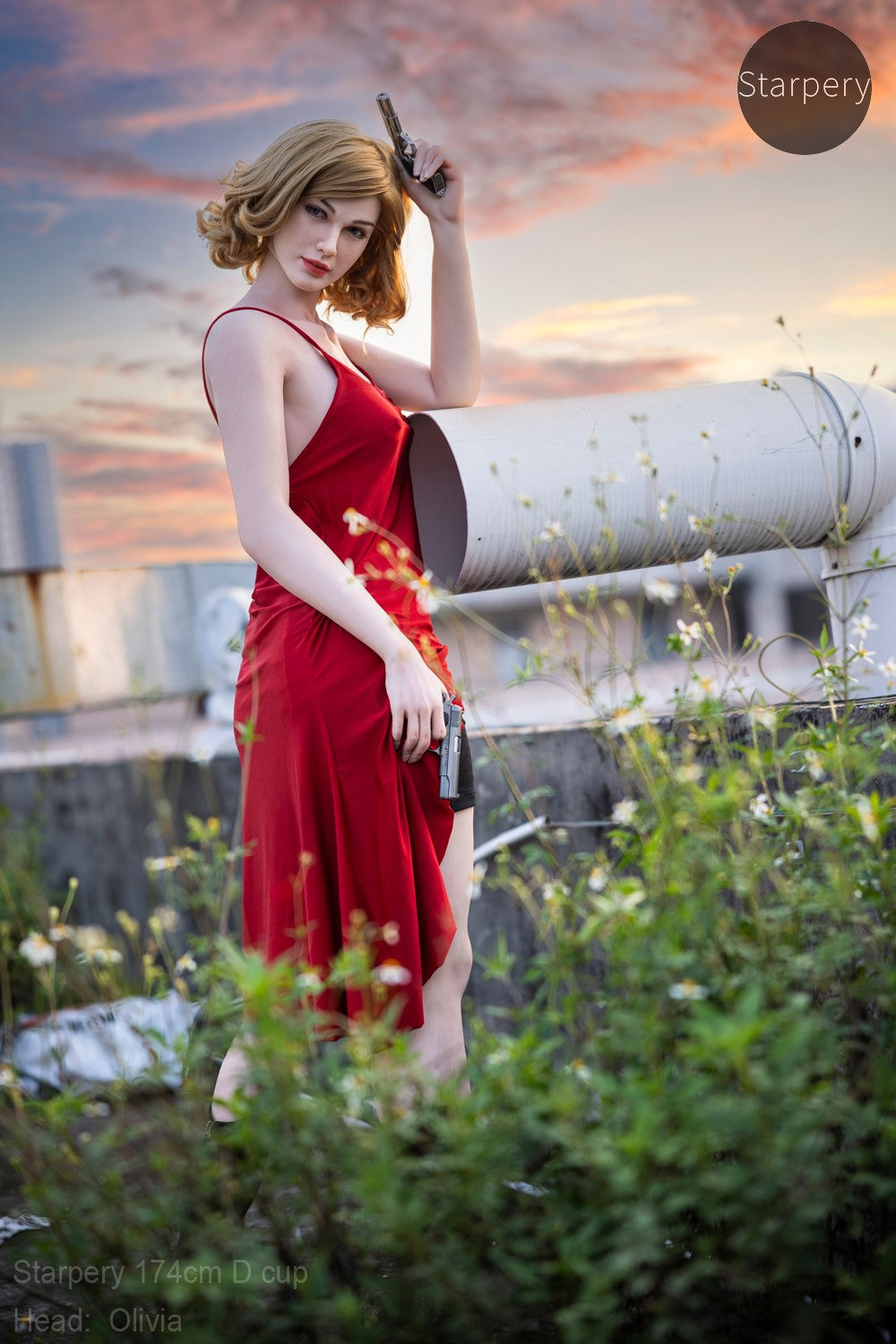 Olivia poupée sexuelle (Starpery 174 cm bonnet D TPE+Silicone)