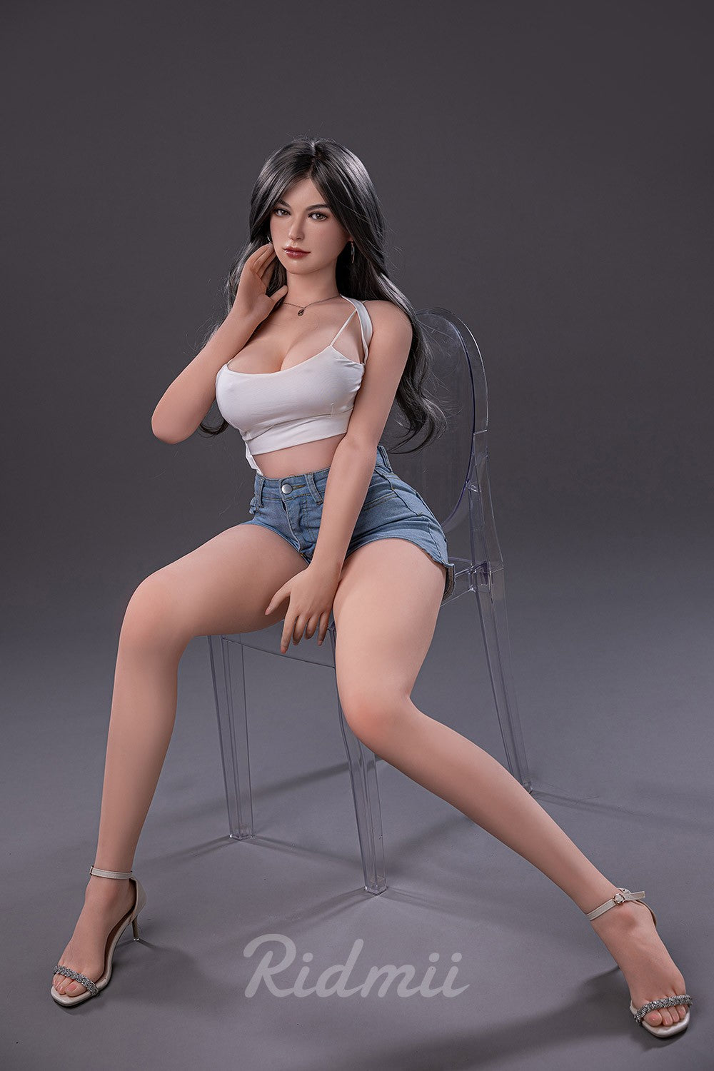 Karine poupée sexuelle (Ridmii Doll 163 cm bonnet D TPE+Silicone)