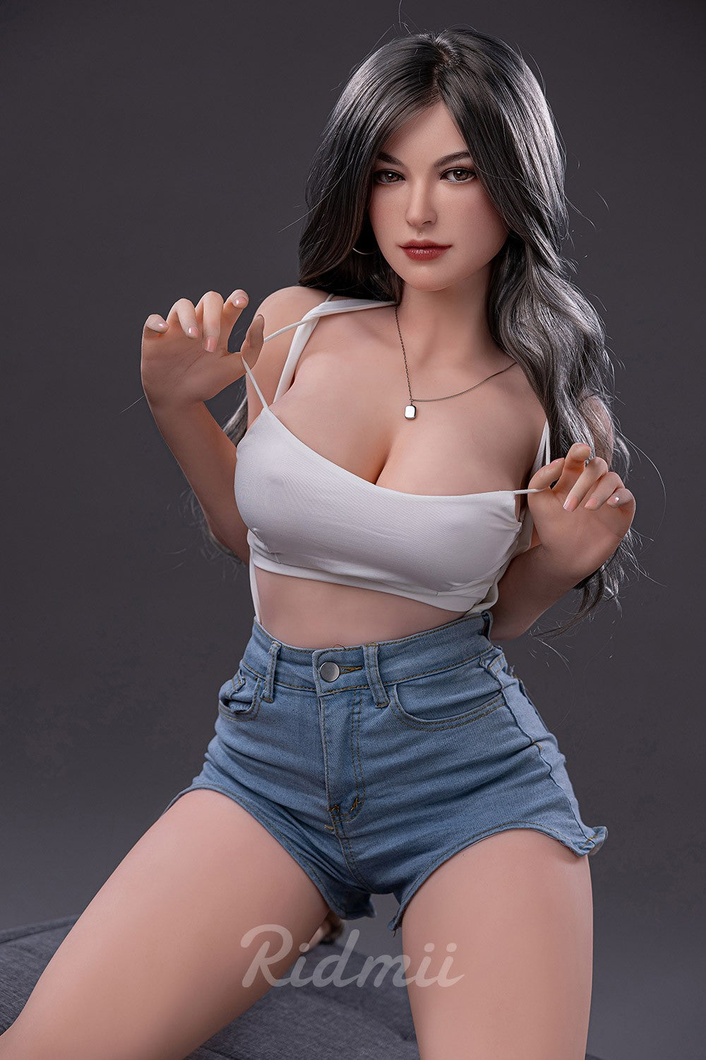Karine poupée sexuelle (Ridmii Doll 163 cm bonnet D TPE+Silicone)