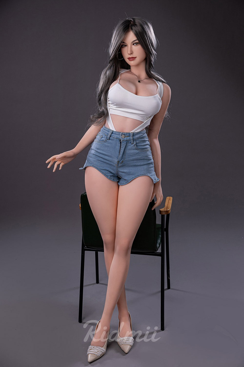 Karine poupée sexuelle (Ridmii Doll 163 cm bonnet D TPE+Silicone)
