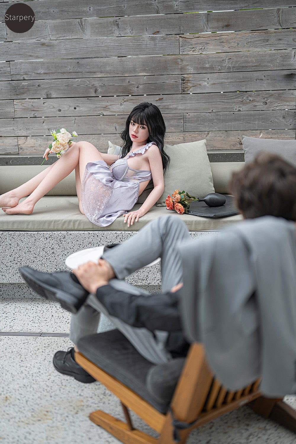 Barbara poupée sexuelle (Starpery 171 cm bonnet D TPE+Silicone)