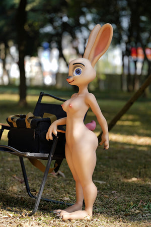 Judy le lapin poupée sexuelle (Dolls Castle Silicone Cup C 120 cm)