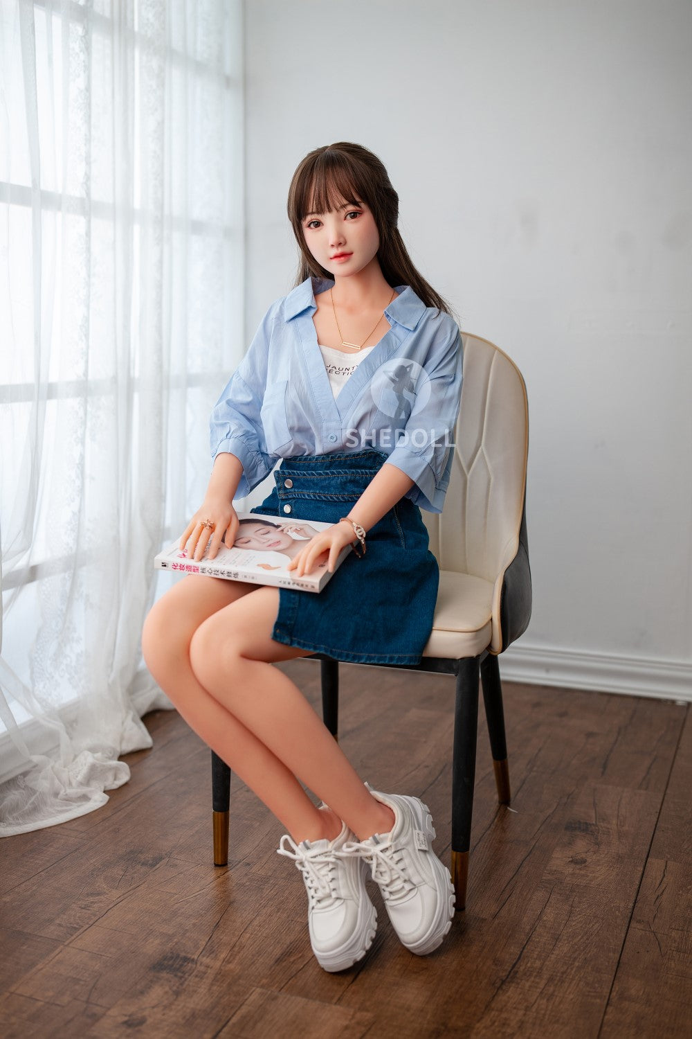 Ensoleillé poupée sexuelle (SHEDOLL Bonnet D 148 cm #SH002 TPE+Silicone)