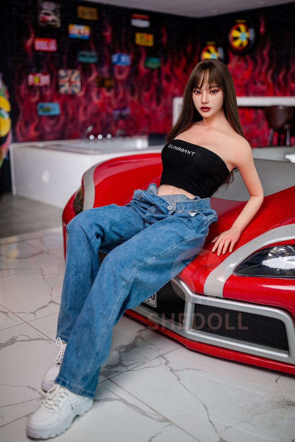 Béryl poupée sexuelle (SHEDOLL Bonnet C 158 cm #SH004 TPE+Silicone)