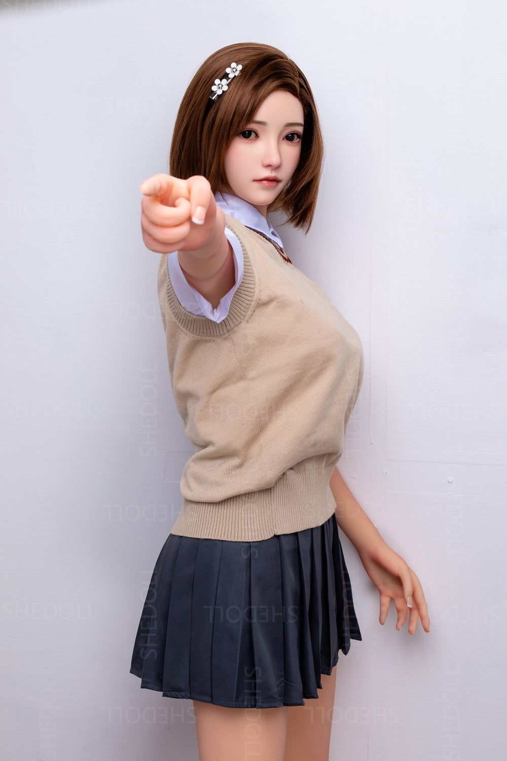 Rose poupée sexuelle (SHEDOLL Bonnet C 158 cm #SH022 TPE+Silicone)