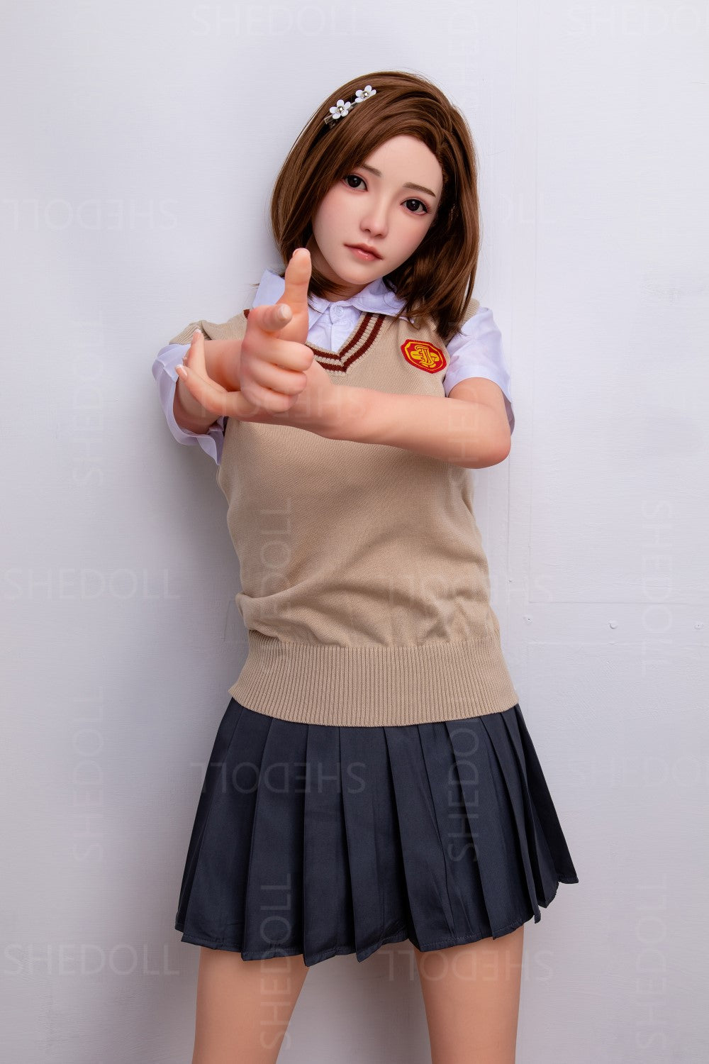 Rose poupée sexuelle (SHEDOLL Bonnet C 158 cm #SH022 TPE+Silicone)