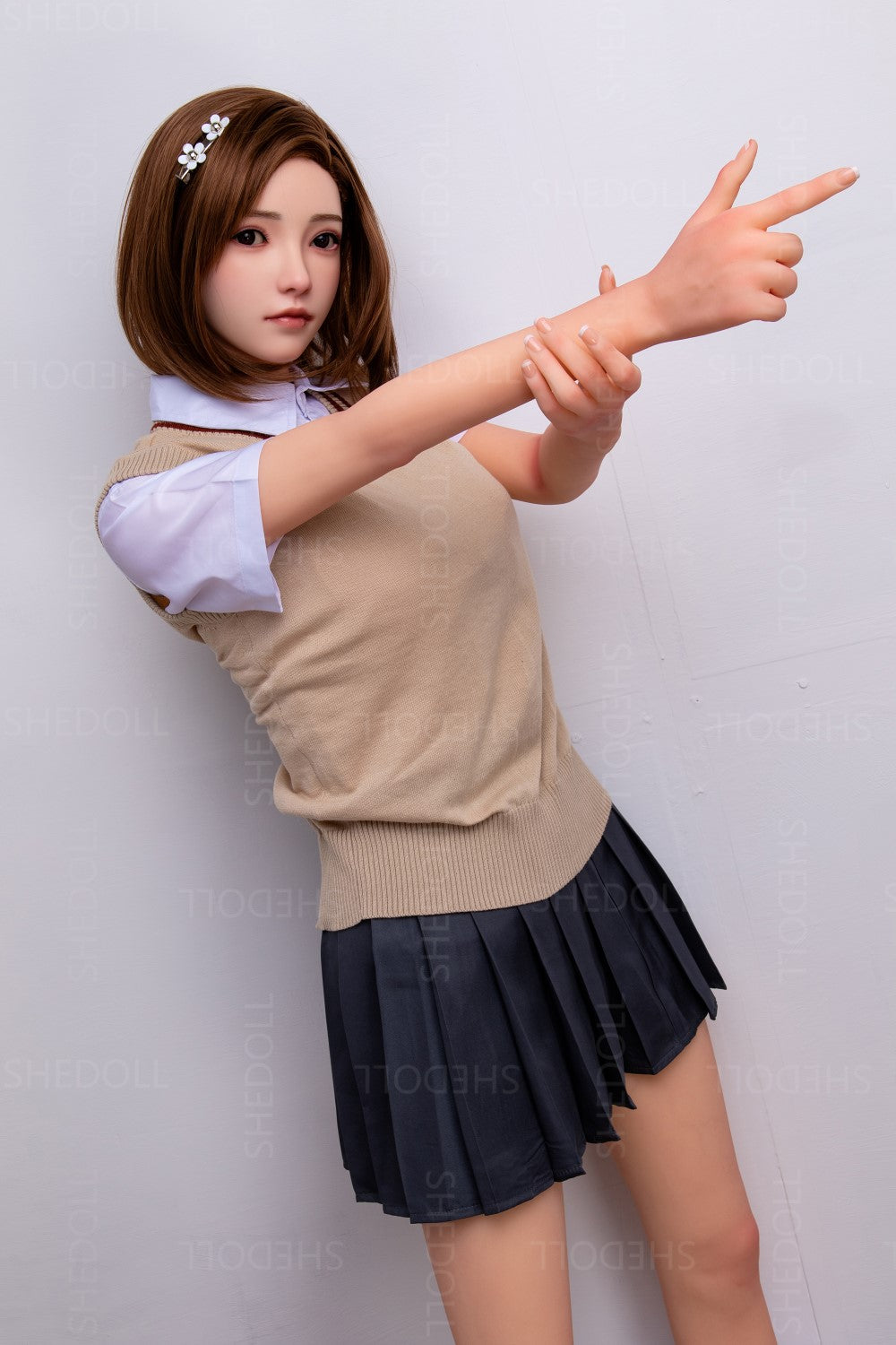 Rose poupée sexuelle (SHEDOLL Bonnet C 158 cm #SH022 TPE+Silicone)