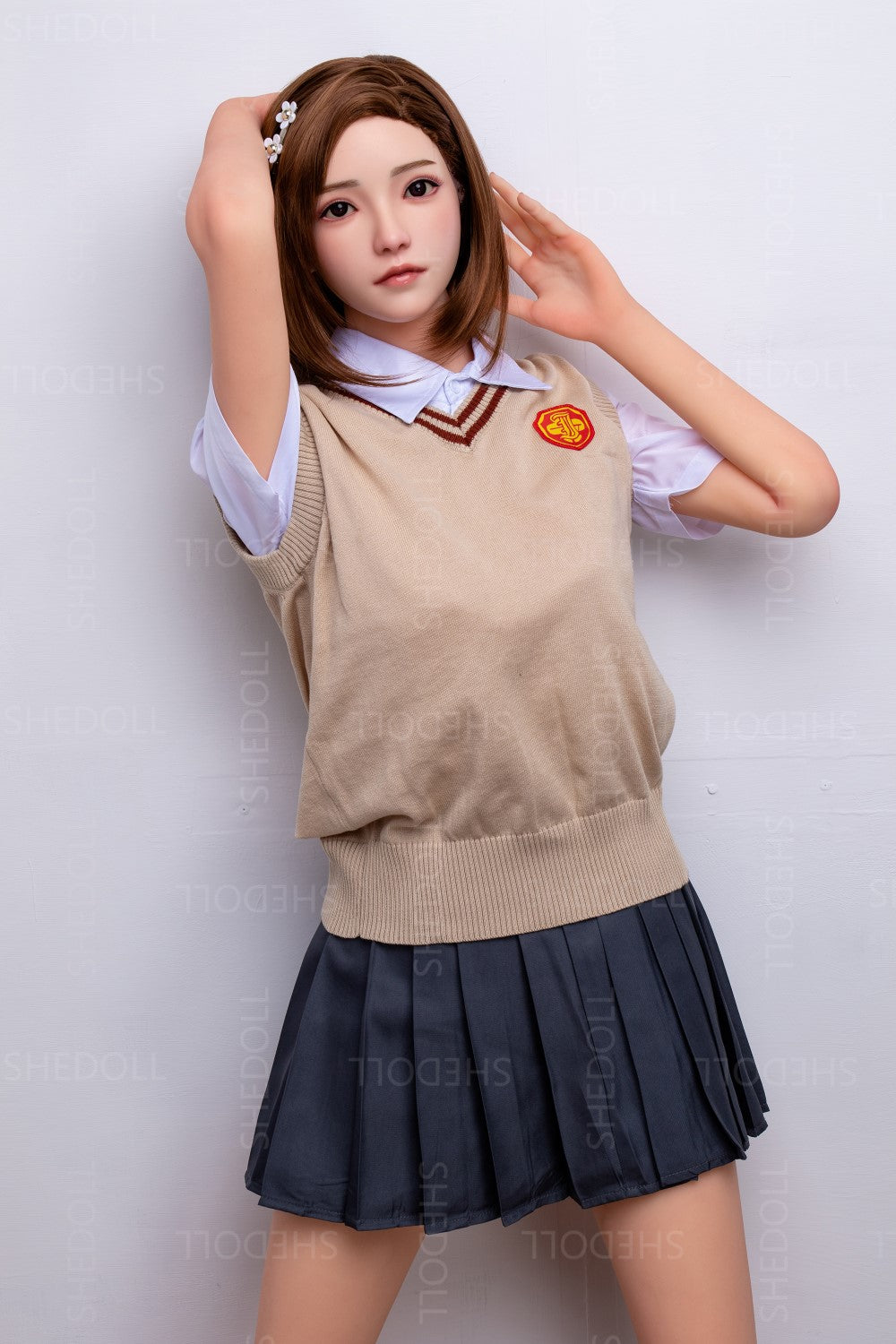 Rose poupée sexuelle (SHEDOLL Bonnet C 158 cm #SH022 TPE+Silicone)