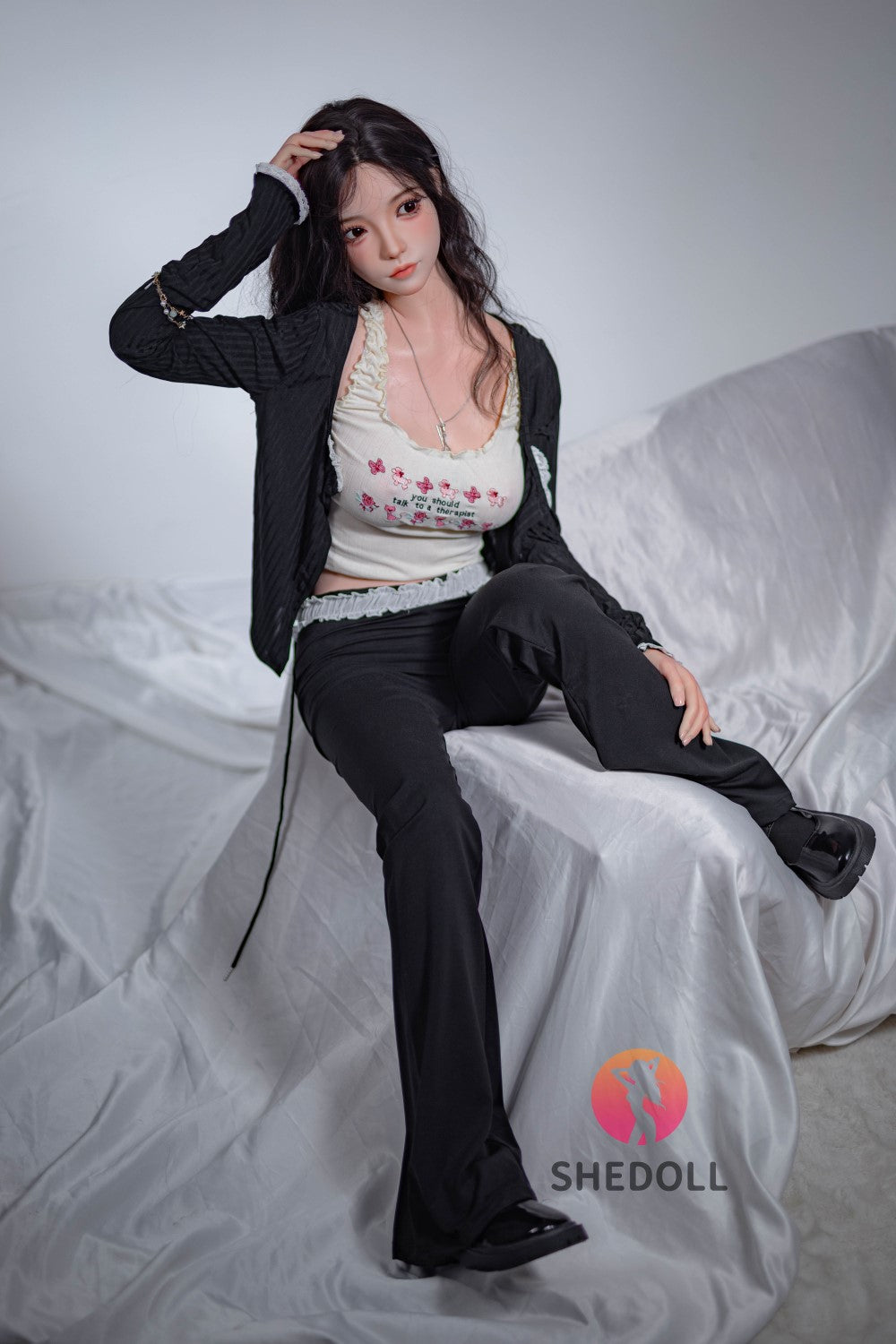 Rose poupée sexuelle (SHEDOLL Bonnet C 158 cm #SH105 Silicone)
