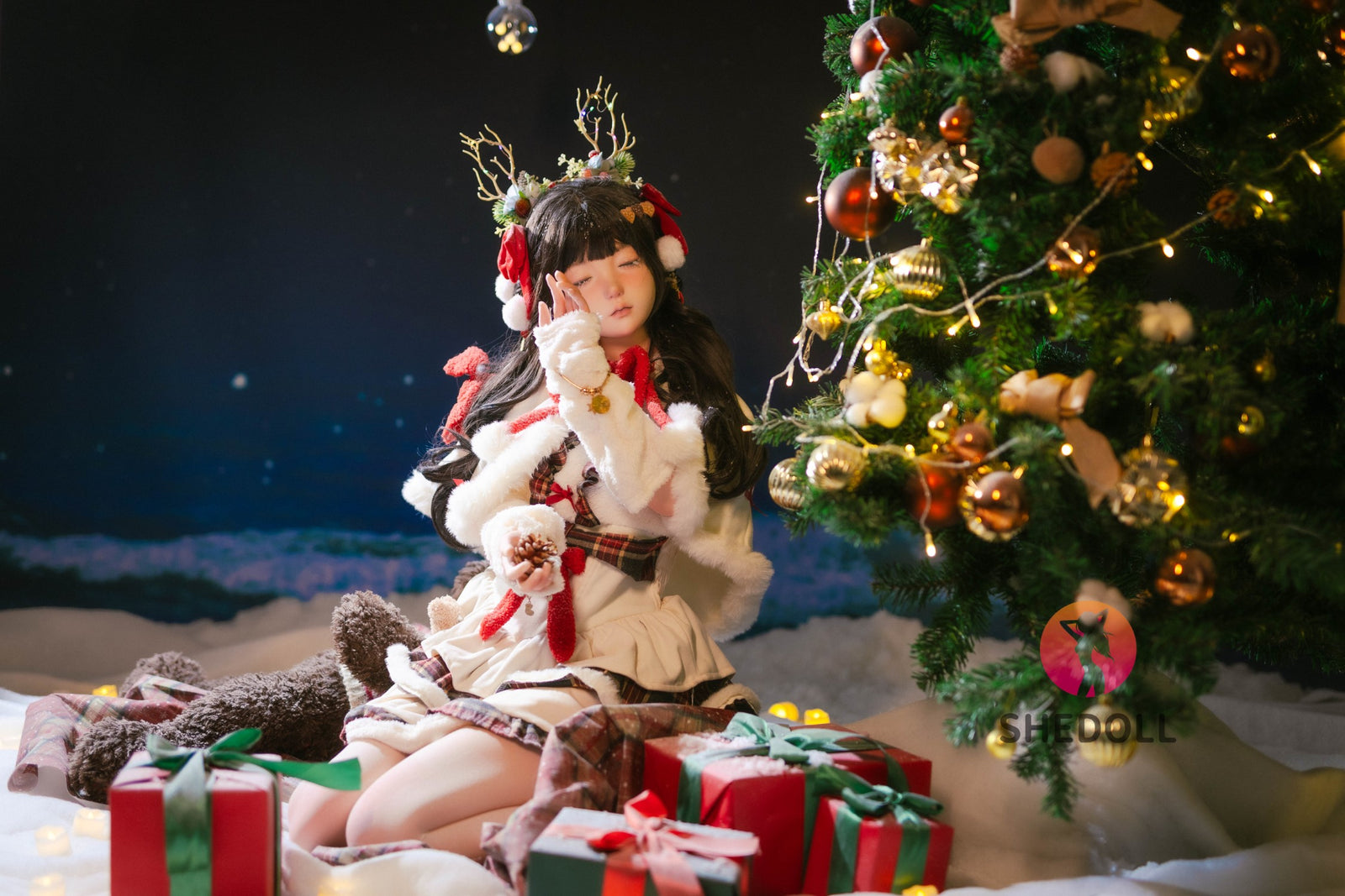 Belle au bois dormant poupée sexuelle (SHEDOLL Bonnet D 148 cm #SH153 Silicone)