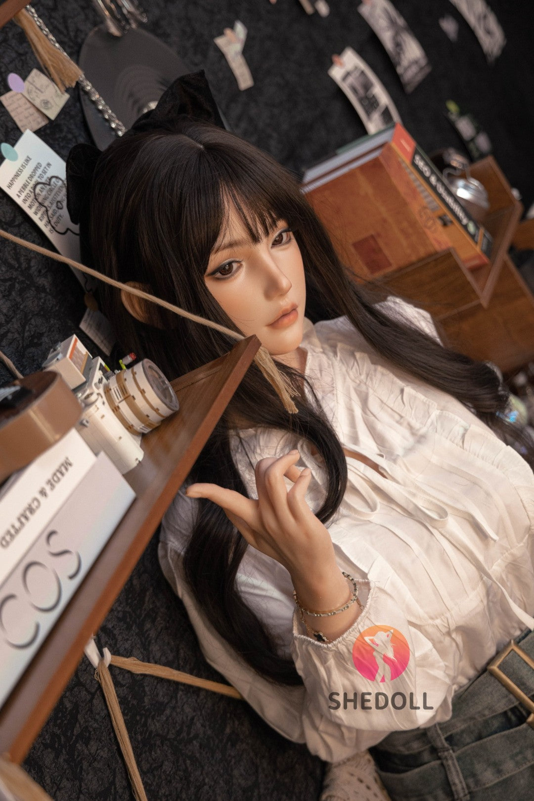 Vêpres poupée sexuelle (SHEDOLL Bonnet C 158 cm #SH155 Silicone)