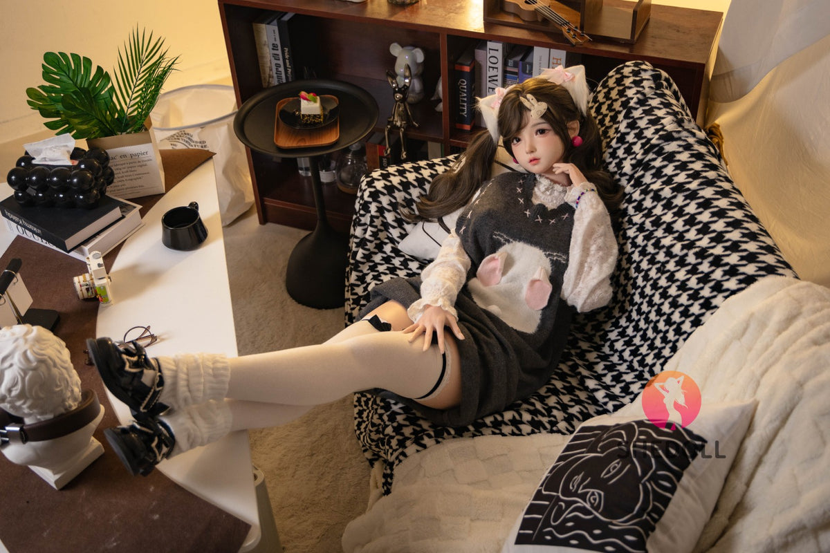 Cécé poupée sexuelle (SHEDOLL Bonnet G 145 cm #SH156 Silicone)