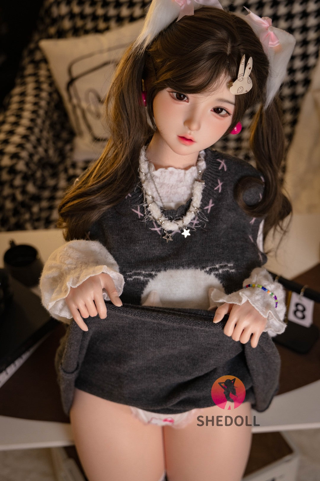 Cécé poupée sexuelle (SHEDOLL Bonnet G 145 cm #SH156 Silicone)