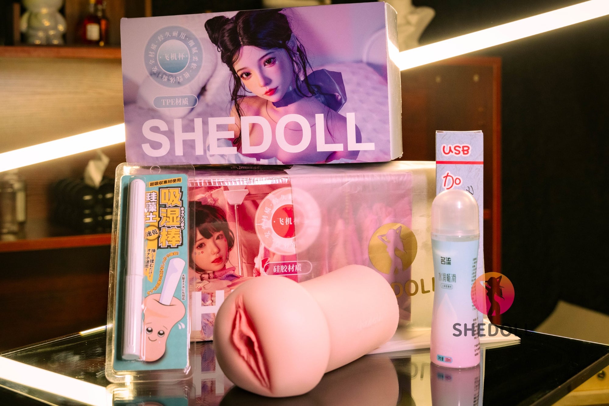 Masturbateur réaliste (SHEDOLL # SH160 Silicone & TPE)