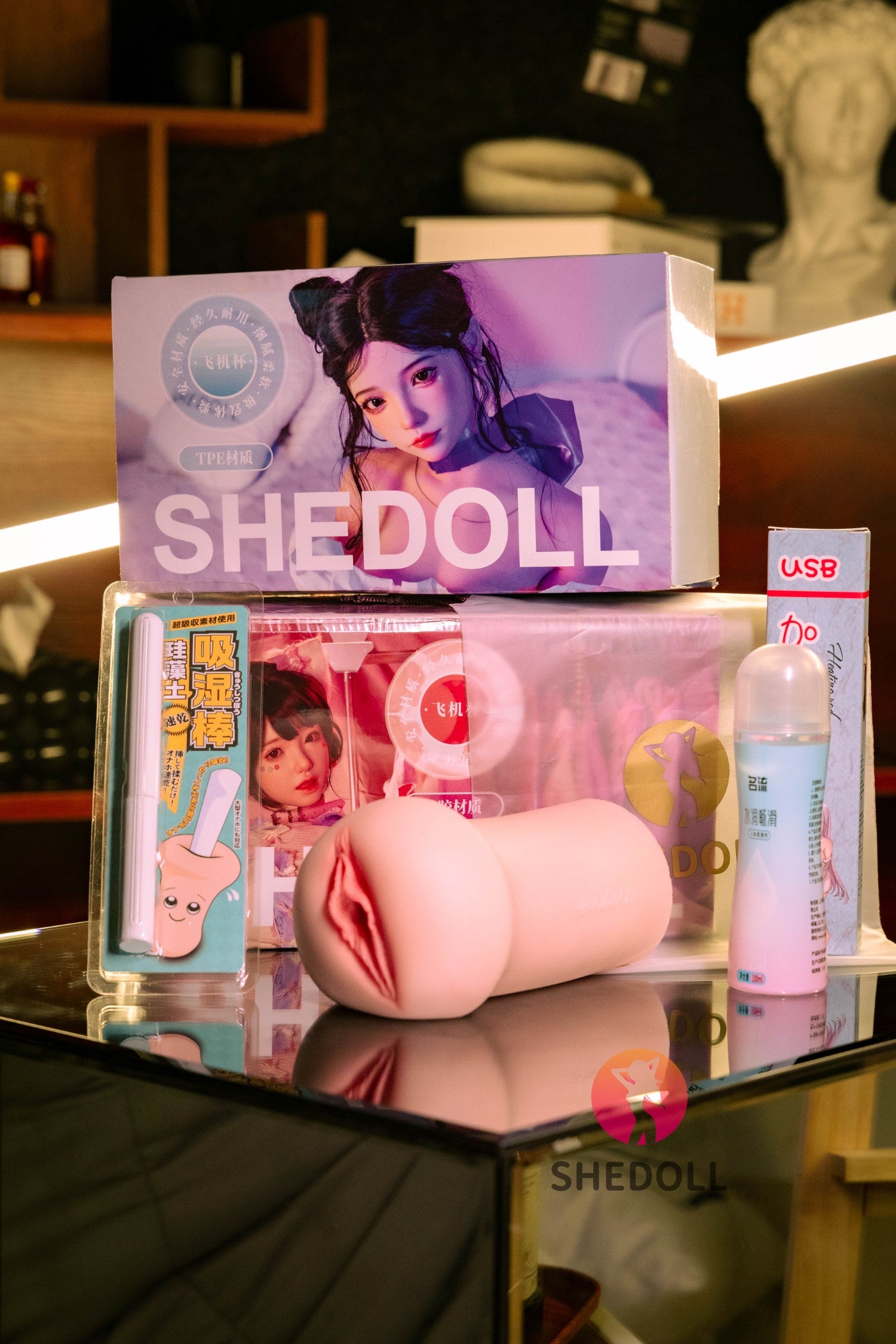 Masturbateur réaliste (SHEDOLL # SH160 Silicone & TPE)