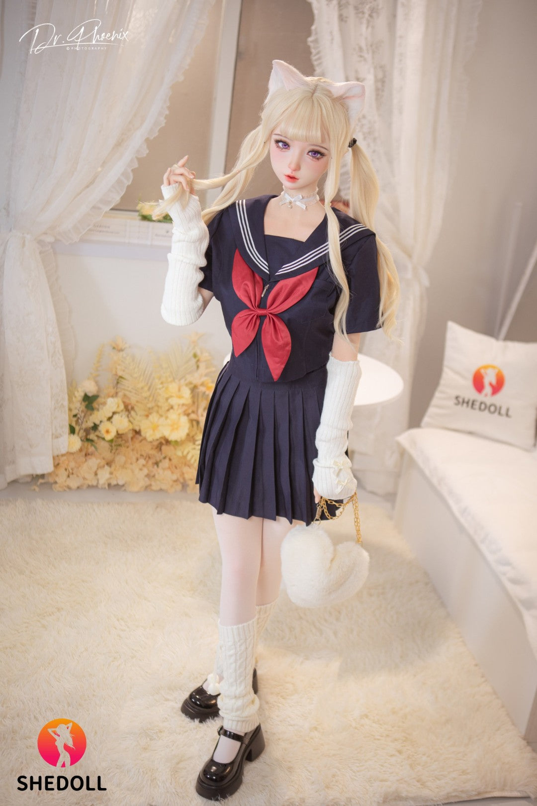 Cécé poupée sexuelle (SHEDOLL Bonnet D 148 cm #SH166 2.0 Silicone)