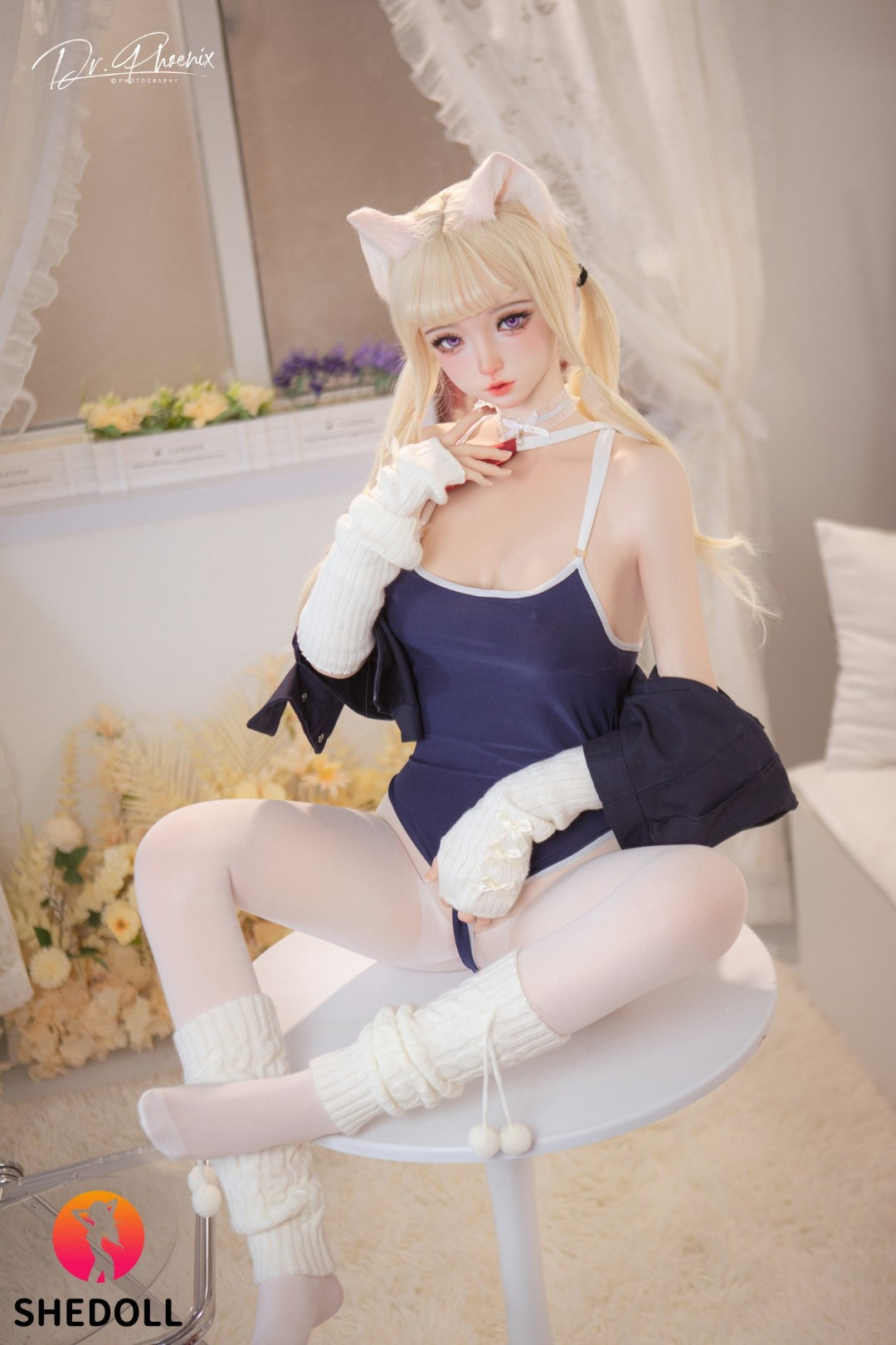 Cécé poupée sexuelle (SHEDOLL Bonnet D 148 cm #SH166 2.0 Silicone)