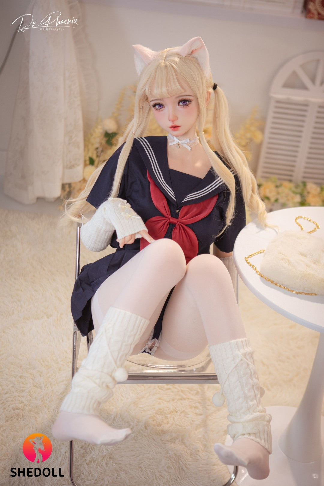 Cécé poupée sexuelle (SHEDOLL Bonnet D 148 cm #SH166 2.0 Silicone)