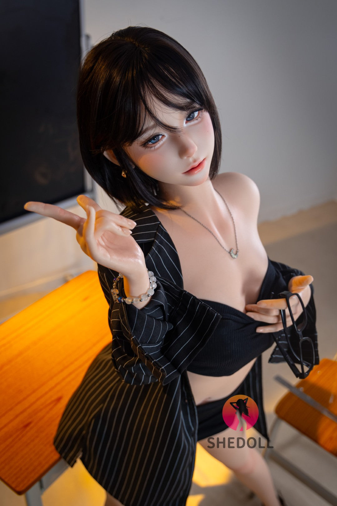 Lina poupée sexuelle (SHEDOLL 152 cm A-CUP # SH200 2.0 Silicone)