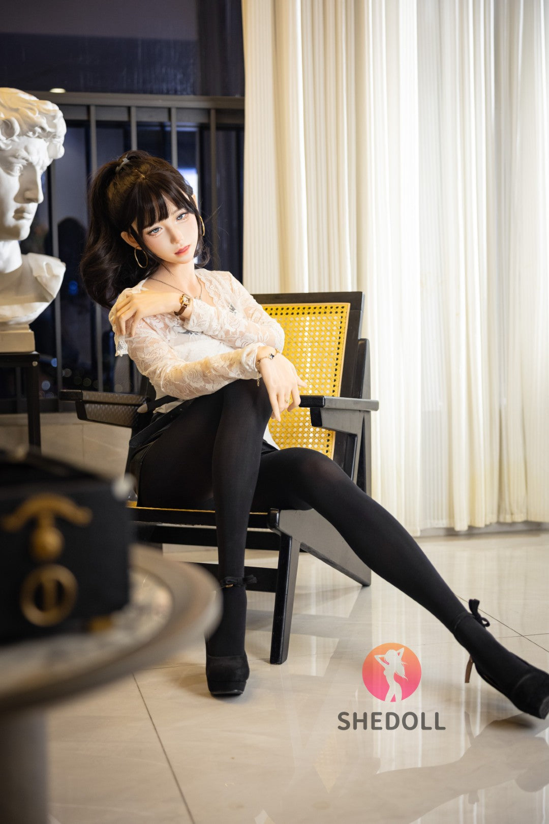 Lina poupée sexuelle (SHEDOLL 152 cm A-CUP # SH202 2.0 Silicone)
