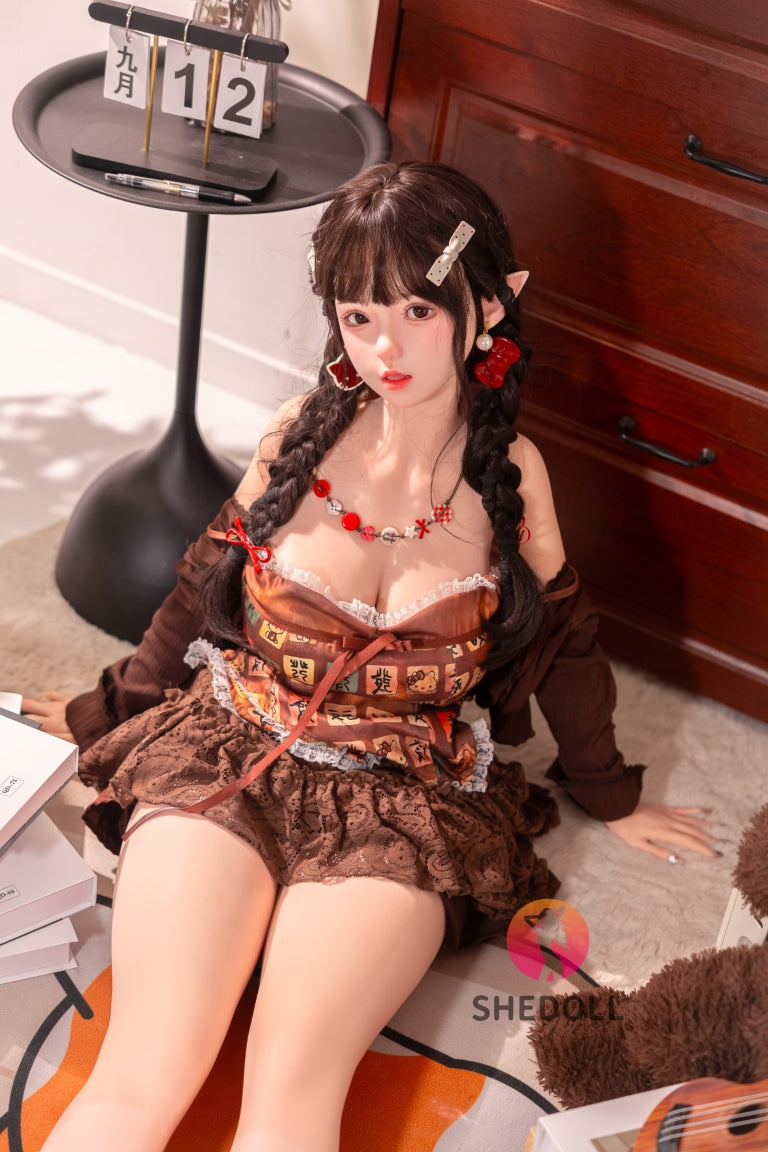 Aileen poupée sexuelle (SHEDOLL Bonnet G 145 cm #SH215 Silicone)
