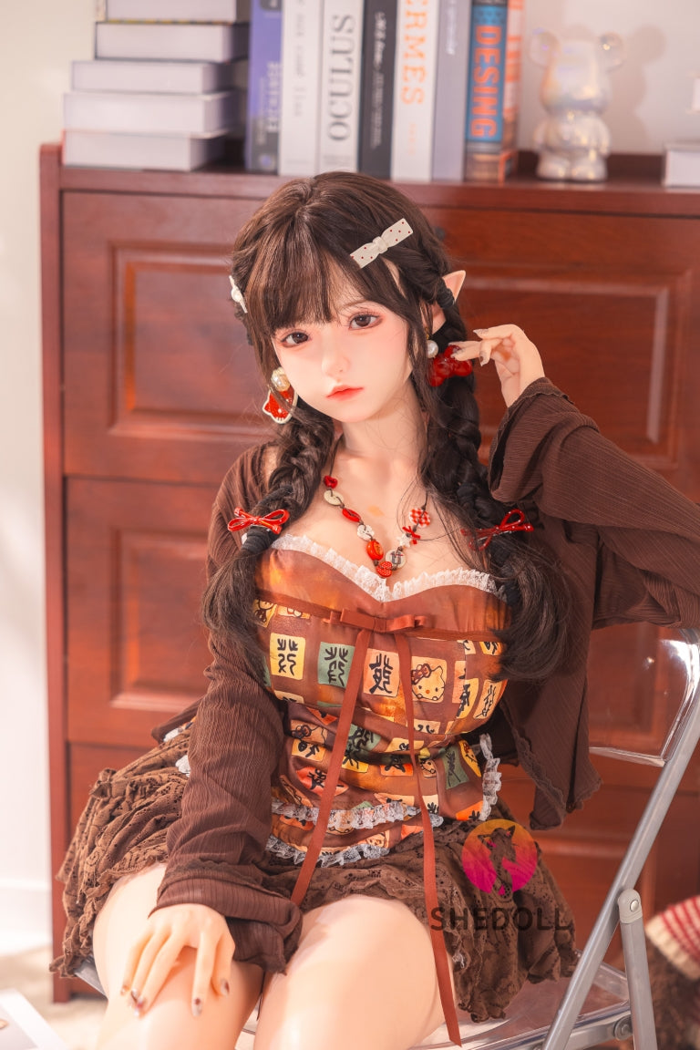Aileen poupée sexuelle (SHEDOLL Bonnet G 145 cm #SH215 Silicone)