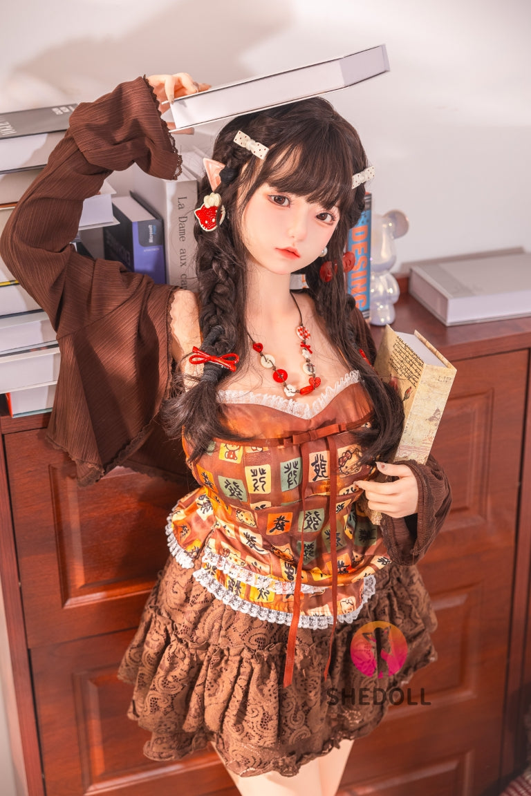 Aileen poupée sexuelle (SHEDOLL Bonnet G 145 cm #SH215 Silicone)