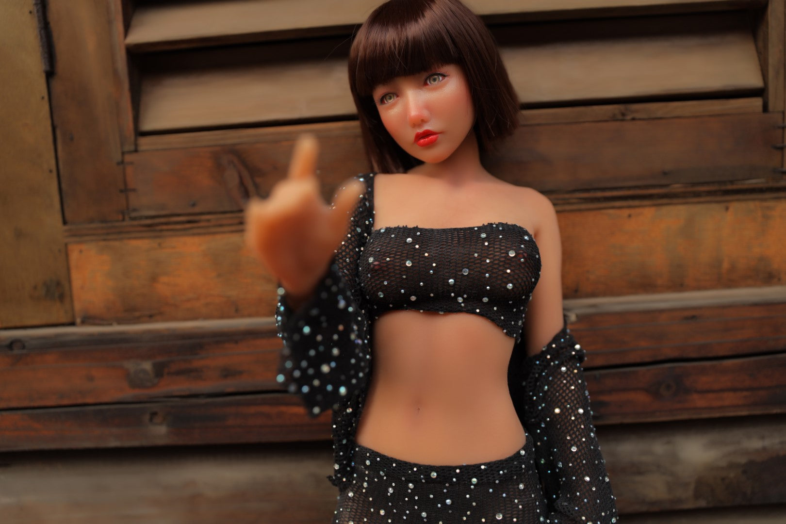 Raka poupée sexuelle (Climax Doll Mini 60 cm Cup Cup en silicone)