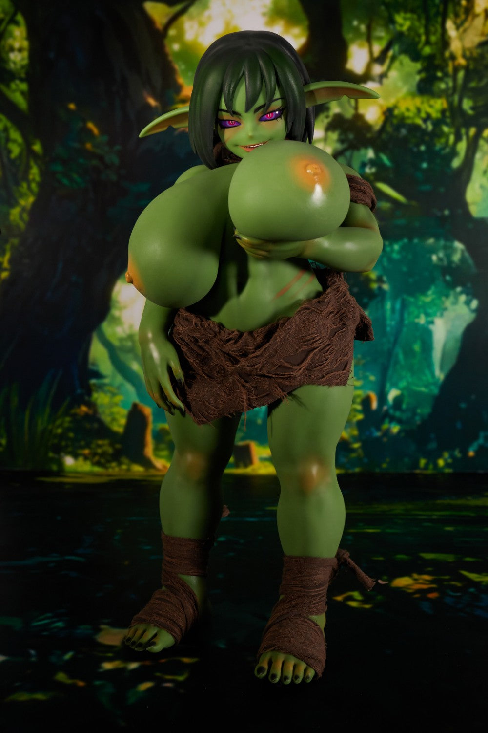 Zarga orc poupée sexuelle (Climax Doll Mini 70cm en V-t-t-tasque)