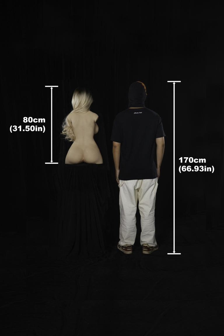 Torse de Miko poupée sexuelle (Climax Doll ULW 80cm E-cup Silicone)