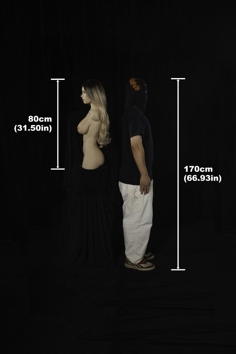 Torse de Miko poupée sexuelle (Climax Doll ULW 80cm E-cup Silicone)