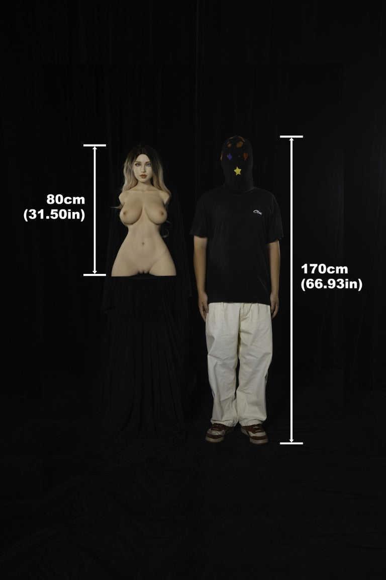 Torse de Miko poupée sexuelle (Climax Doll ULW 80cm E-cup Silicone)