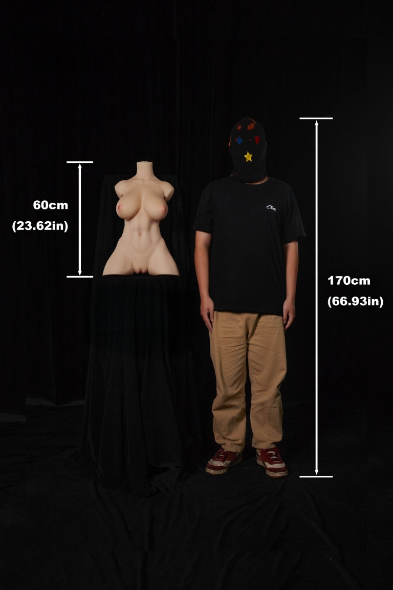 Torse 663# poupée sexuelle (Climax Doll ULW 60cm F cup Silicone)