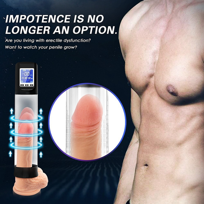 Pompe à pénis avec vide et vibration