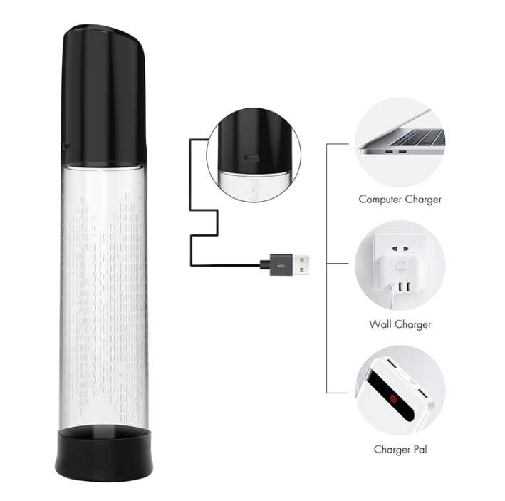Pompe à pénis avec vide et vibration